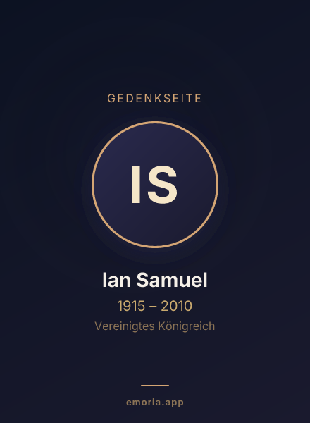 Gedenkportrait von Ian Samuel