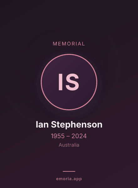 Memorial portrait of Ian Stephenson