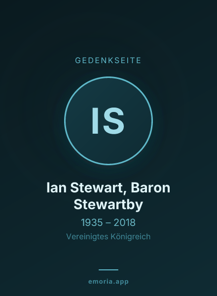 Gedenkportrait von Ian Stewart, Baron Stewartby