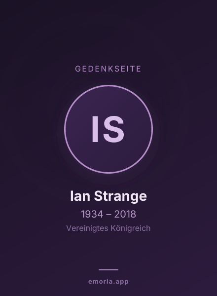 Gedenkportrait von Ian Strange