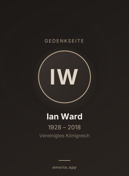 Gedenkportrait von Ian Ward
