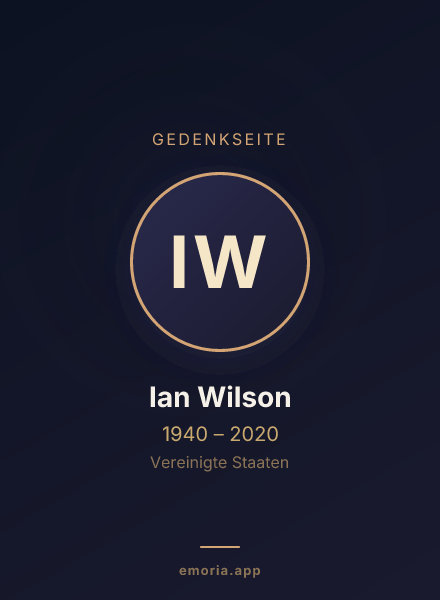 Gedenkportrait von Ian Wilson