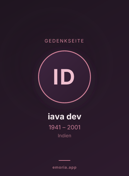 Gedenkportrait von iava dev