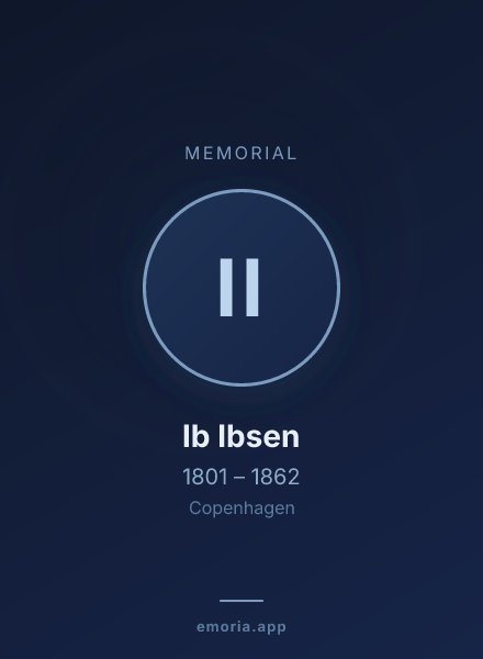 Memorial portrait of Ib Ibsen