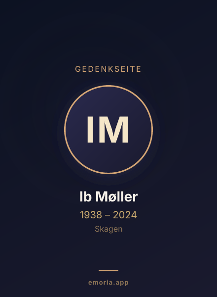 Gedenkportrait von Ib Møller