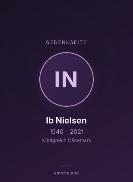 Gedenkportrait von Ib Nielsen