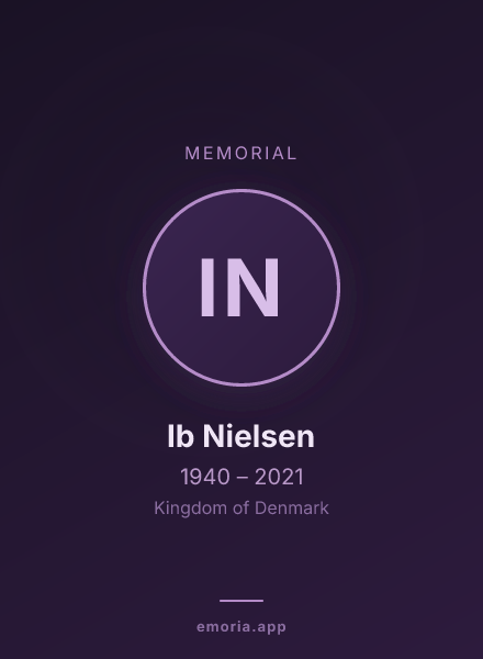 Memorial portrait of Ib Nielsen