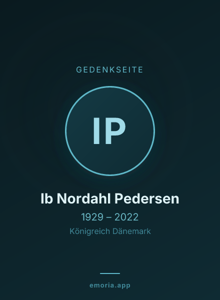 Gedenkportrait von Ib Nordahl Pedersen
