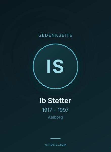Gedenkportrait von Ib Stetter