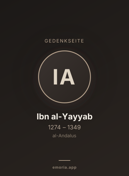 Gedenkportrait von Ibn al-Yayyab