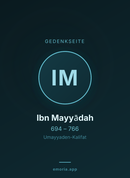 Gedenkportrait von Ibn Mayyādah