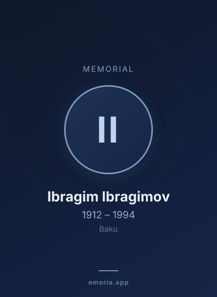 Memorial portrait of Ibragim Ibragimov