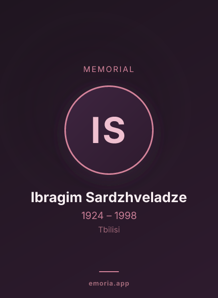 Memorial portrait of Ibragim Sardzhveladze