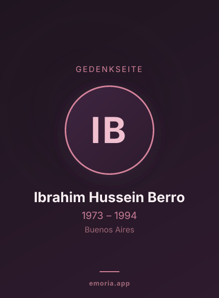 Gedenkportrait von Ibrahim Hussein Berro