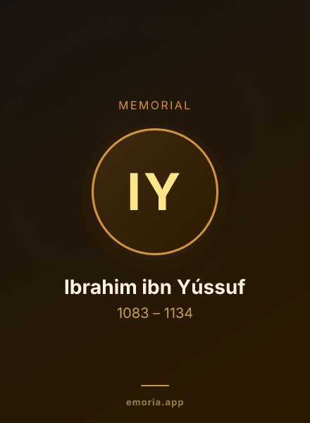 Memorial portrait of Ibrahim ibn Yússuf