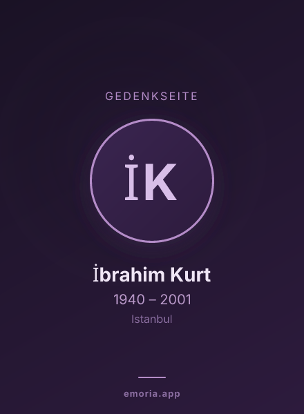 Gedenkportrait von İbrahim Kurt
