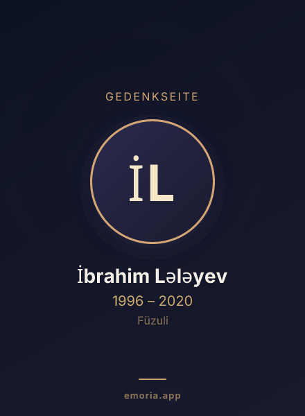 Gedenkportrait von İbrahim Lələyev