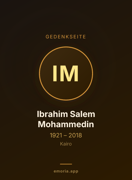 Gedenkportrait von Ibrahim Salem Mohammedin