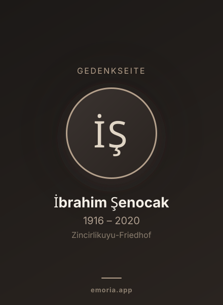 Gedenkportrait von İbrahim Şenocak