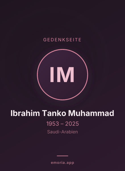 Gedenkportrait von Ibrahim Tanko Muhammad