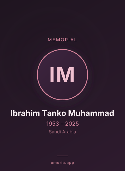 Memorial portrait of Ibrahim Tanko Muhammad
