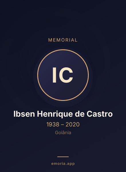 Memorial portrait of Ibsen Henrique de Castro