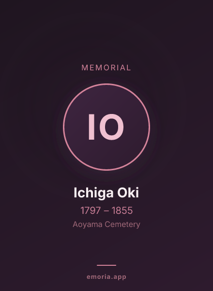 Memorial portrait of Ichiga Oki