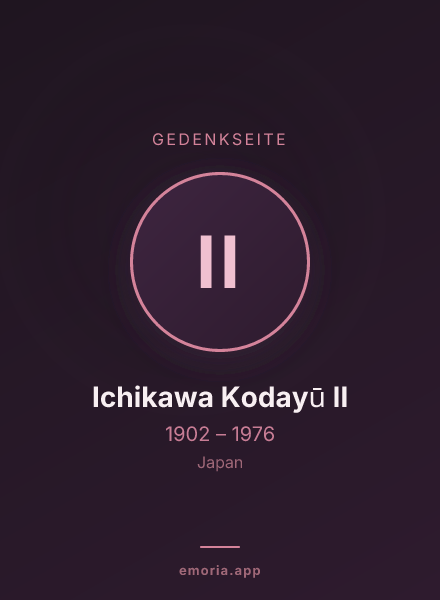 Gedenkportrait von Ichikawa Kodayū II