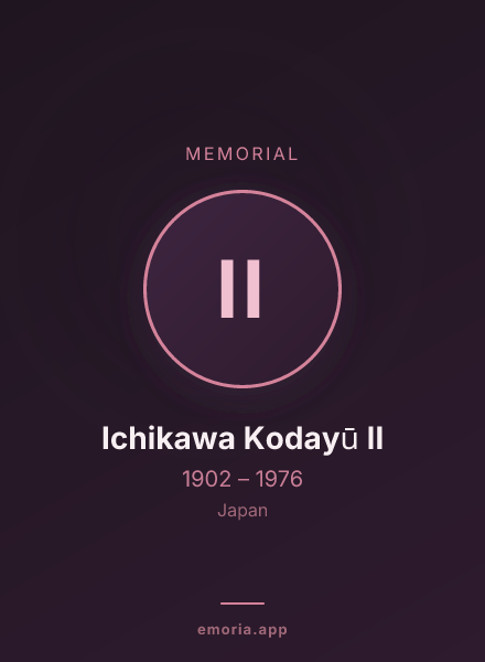 Memorial portrait of Ichikawa Kodayū II