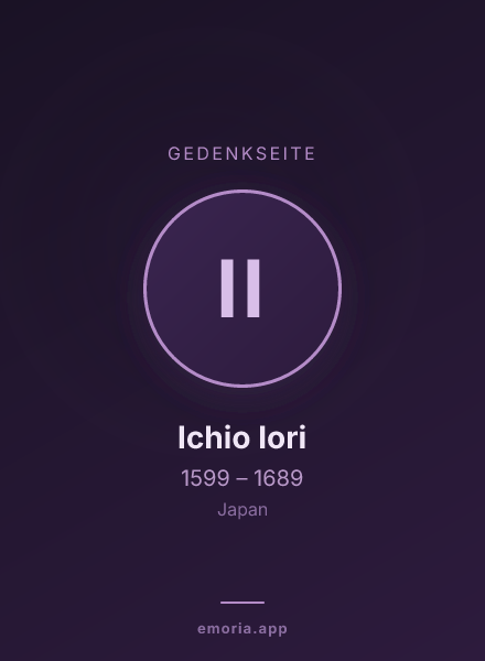Gedenkportrait von Ichio Iori