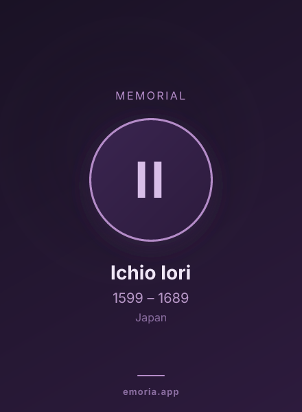 Memorial portrait of Ichio Iori