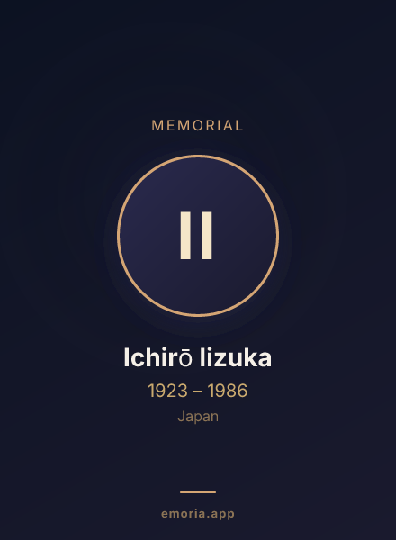 Memorial portrait of Ichirō Iizuka