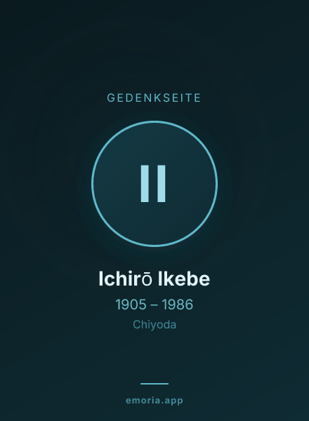 Gedenkportrait von Ichirō Ikebe