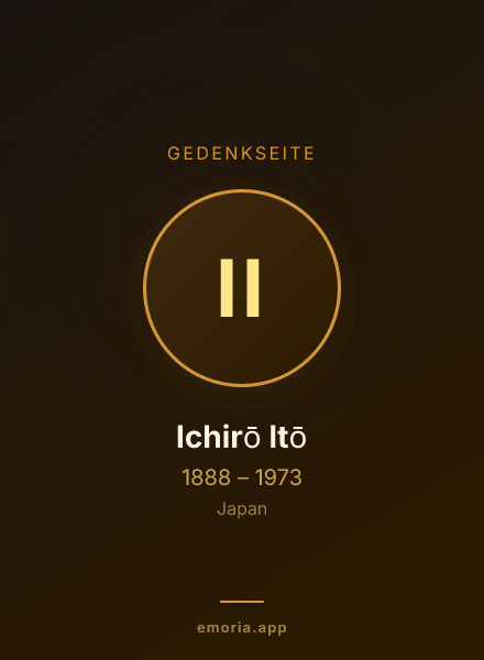 Gedenkportrait von Ichirō Itō