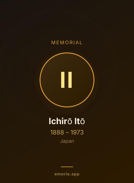 Memorial portrait of Ichirō Itō