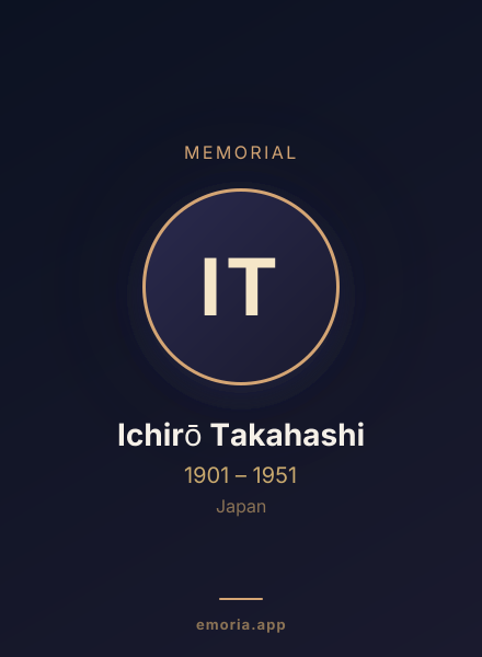 Memorial portrait of Ichirō Takahashi