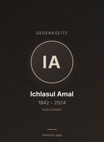 Gedenkportrait von Ichlasul Amal