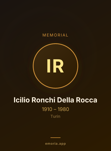 Memorial portrait of Icilio Ronchi Della Rocca