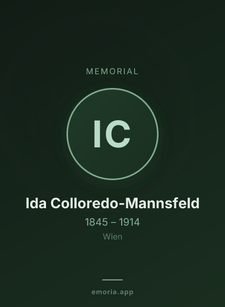 Memorial portrait of Ida Colloredo-Mannsfeld