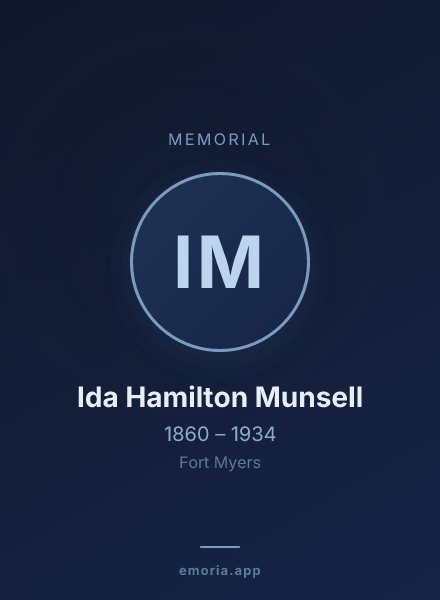 Memorial portrait of Ida Hamilton Munsell