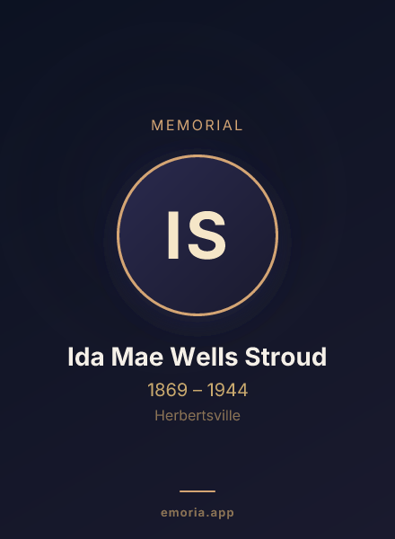 Memorial portrait of Ida Mae Wells Stroud