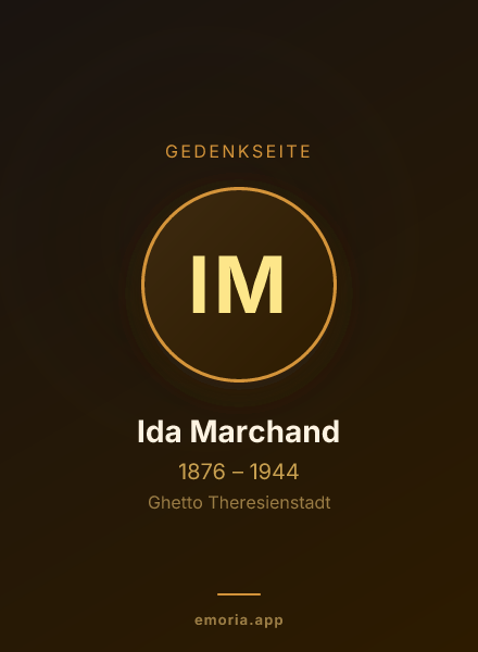Gedenkportrait von Ida Marchand