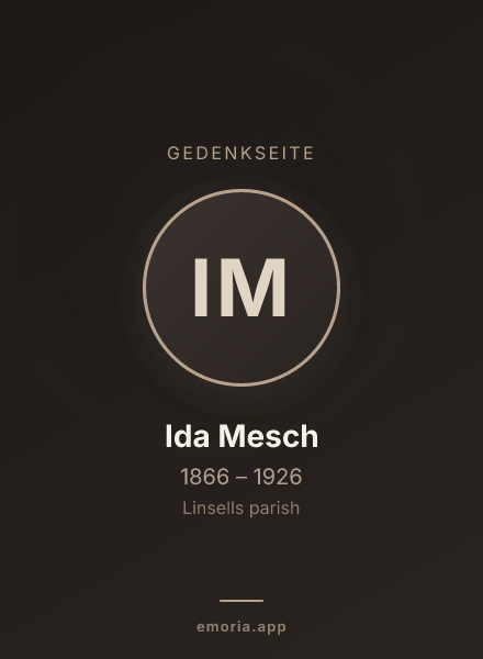 Gedenkportrait von Ida Mesch