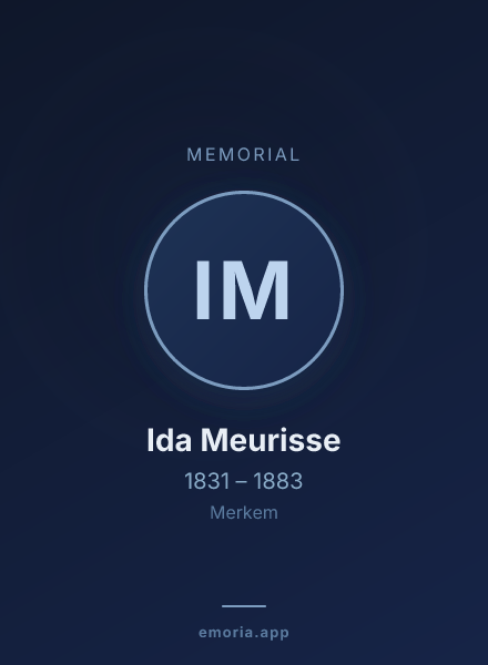 Memorial portrait of Ida Meurisse