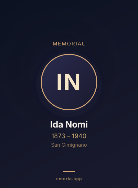 Memorial portrait of Ida Nomi
