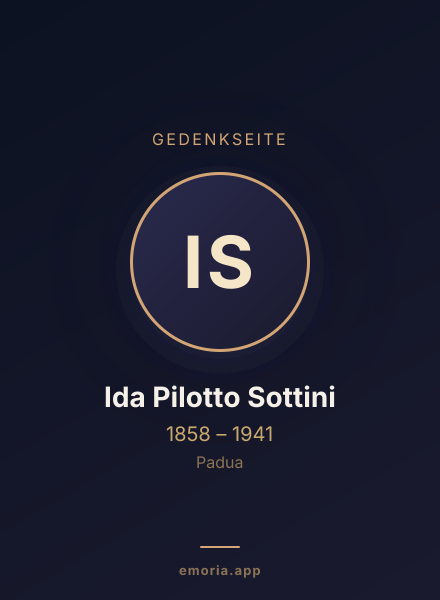 Gedenkportrait von Ida Pilotto Sottini