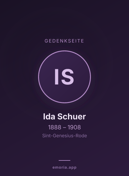 Gedenkportrait von Ida Schuer