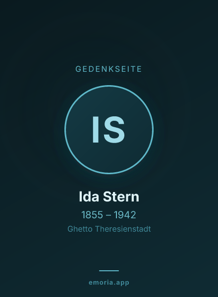 Gedenkportrait von Ida Stern