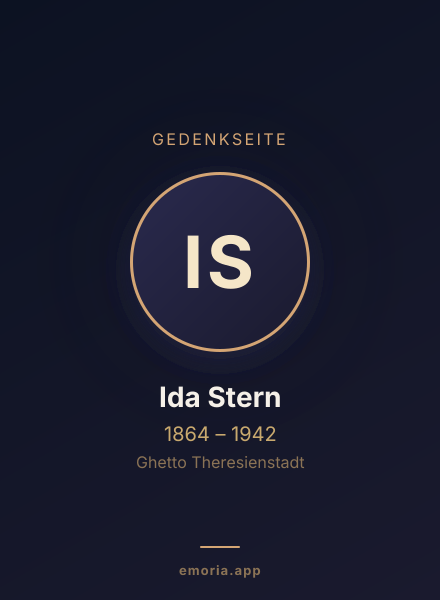 Gedenkportrait von Ida Stern