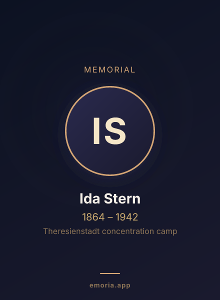 Memorial portrait of Ida Stern